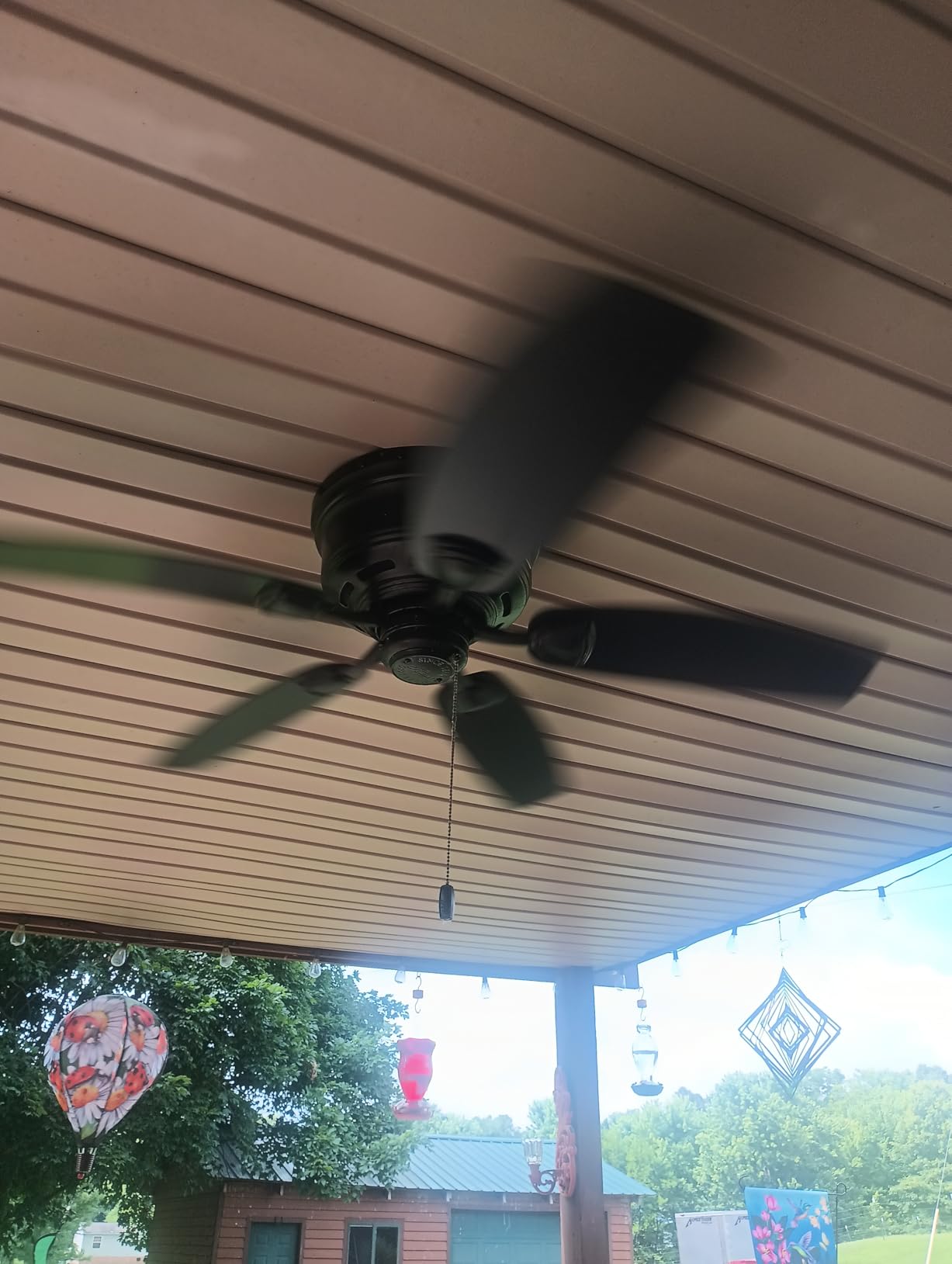 Hunter Sea Wind, Outdoor or Indoor, Ceiling Fan, No Light, 48 inch, White customer photo 2