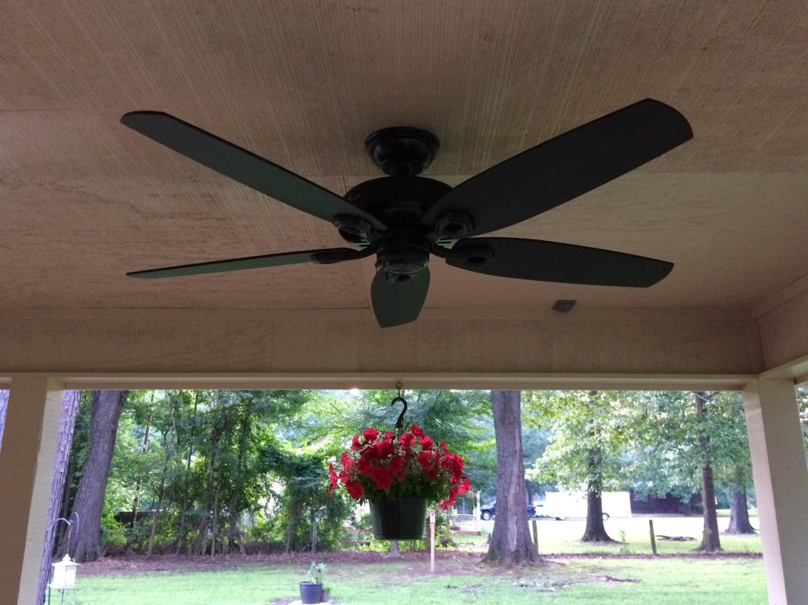 Hunter Builder Elite, Outdoor or Indoor, Ceiling Fan, 52 inch, Matte Black customer photo 2