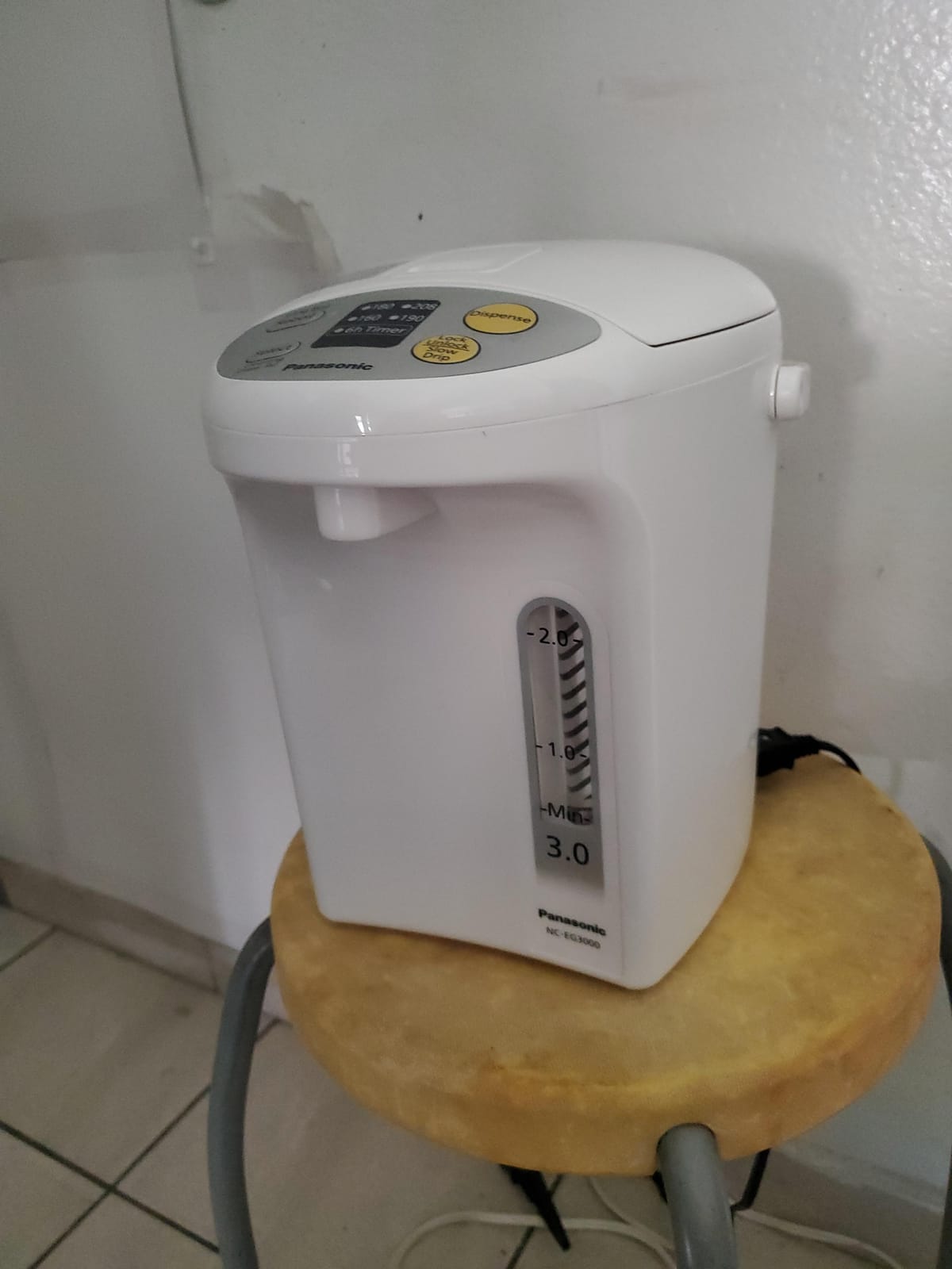 Panasonic 3L Water Boiler Electric Hot Water Dispenser Countertop w/Slow-Drip Mode for Coffee & Tea, 4 Temp Presets, Charcoal‑Purified Stainless, Auto Shut‑Off, Timer & Safety Lock - NC-EG3000 customer photo 2