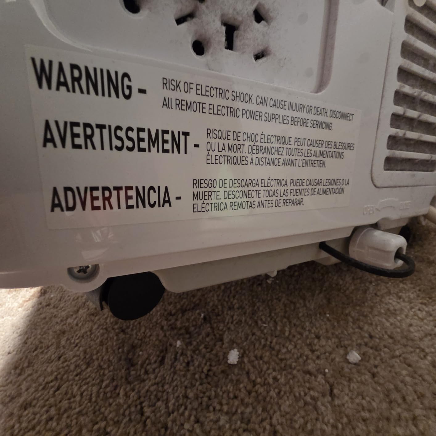BLACK+DECKER Portable Air Conditioner, 9,000 BTU, BPACT08WT, White customer photo 1