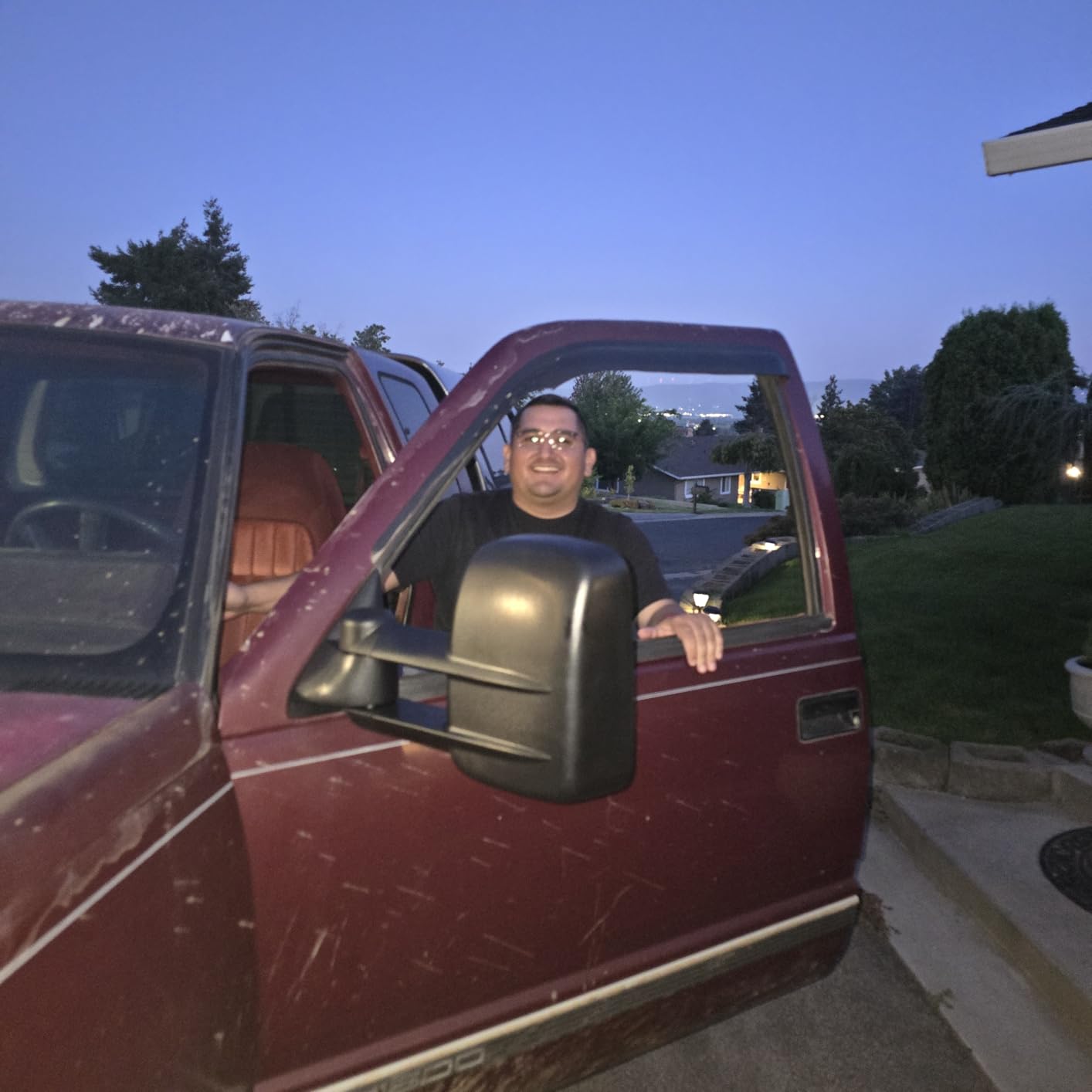 YITAMOTOR Towing Mirrors for 1988-1998 Chevy GMC C/K 1500 2500 3500 Pickup customer photo 1