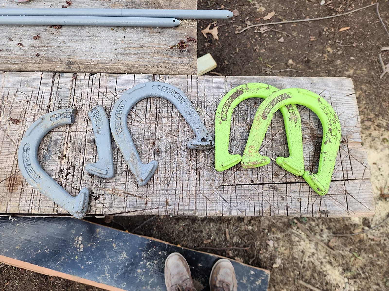EastPoint Horseshoe Set, 4 Horseshoes & 2 Stakes, Outdoor Games for Adults customer photo 1