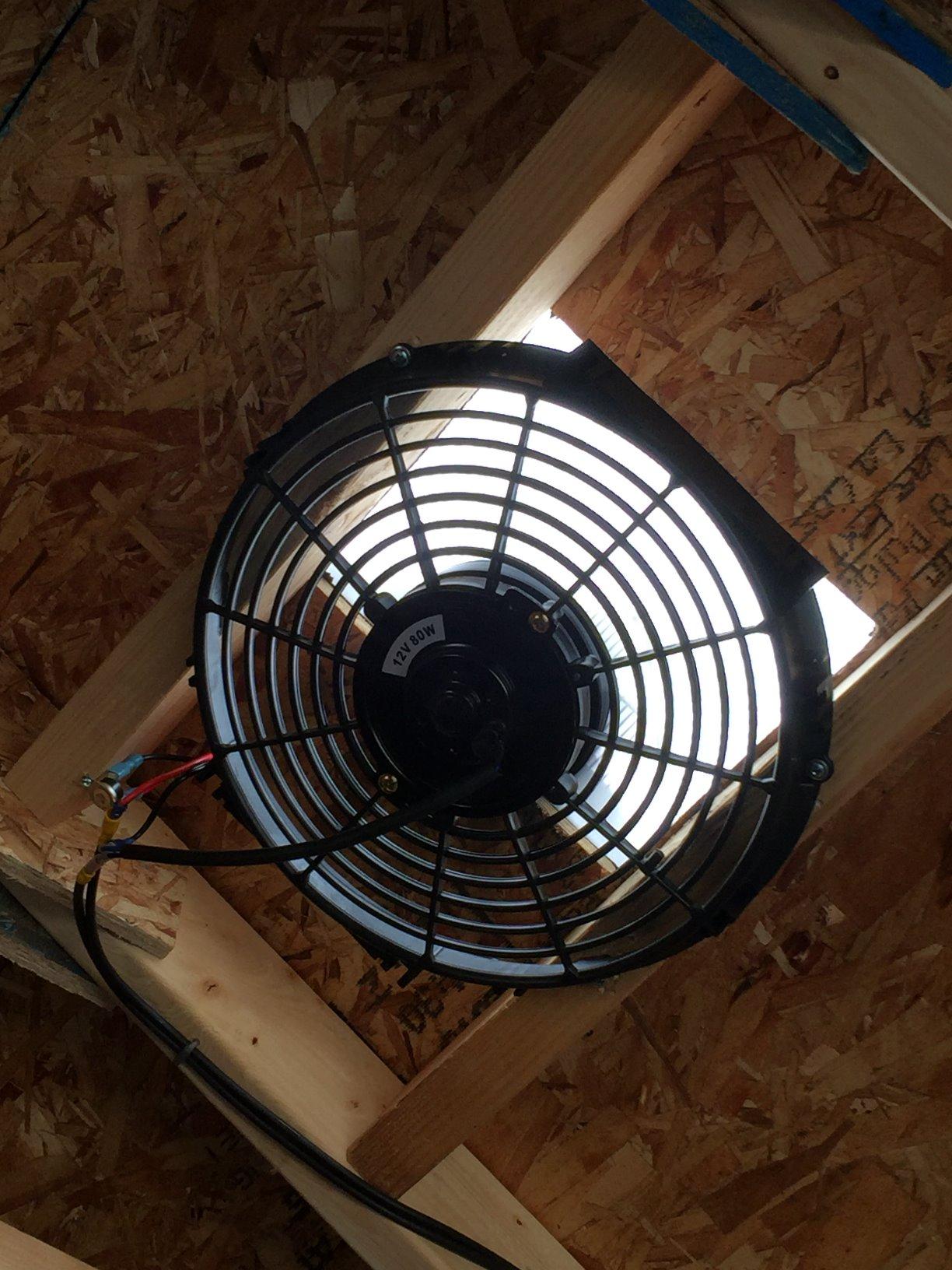 Amtrak Solar 12-Inch Solar Attic Exhaust Fan – USA-Made, Plug & Play, Whisper-Quiet Ventilation for Attic, Garage, Shed, Greenhouse (Fan Only) customer photo 2