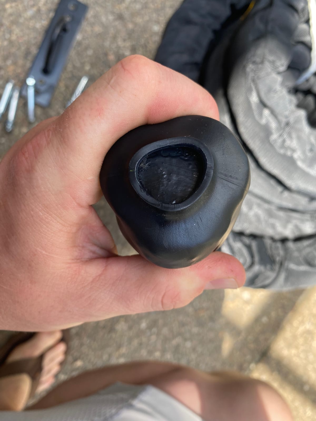 POWER GUIDANCE Battle Rope, 1.5/2 Inch Diameter Poly Dacron 30, 40, 50Ft Length Exercise Equipment for Home Gym & Outdoor Workout, Battle Rope Anchor Included… customer photo 1