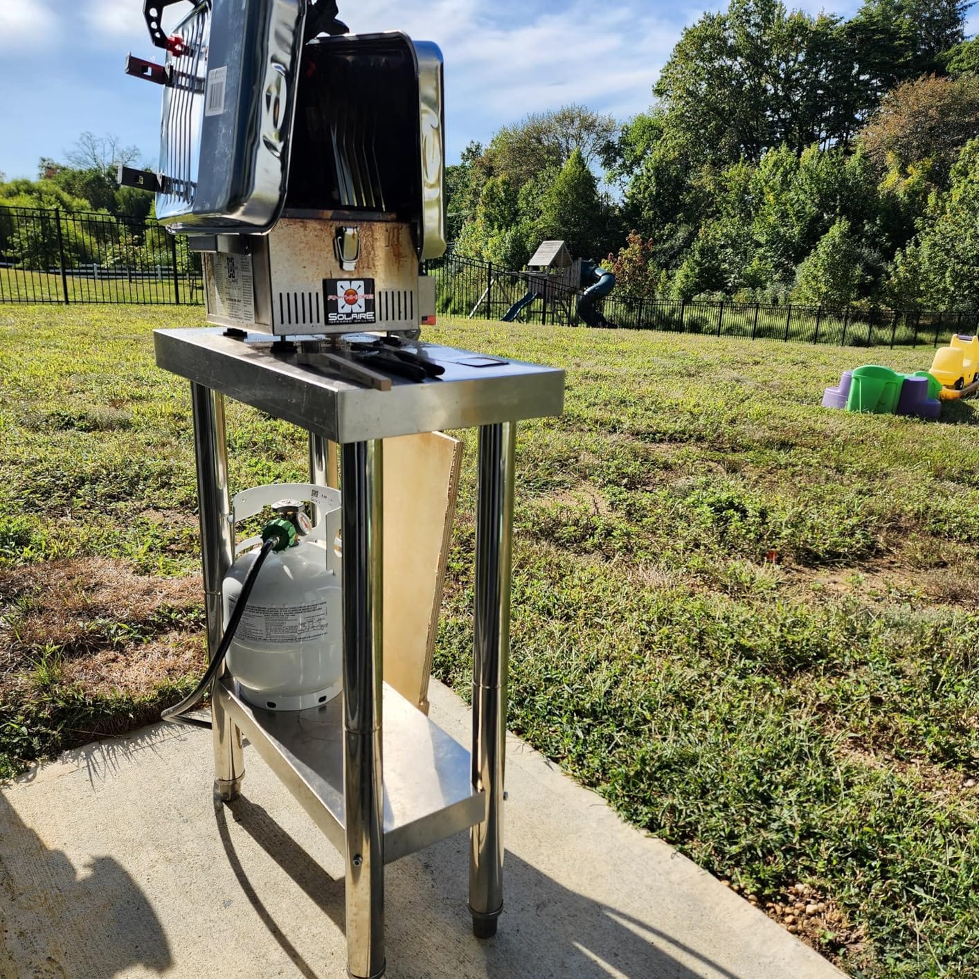 Solaire SOL-IR8A Anywhere Mini Personal Infrared Propane Gas Grill, Stainless Steel customer photo 2