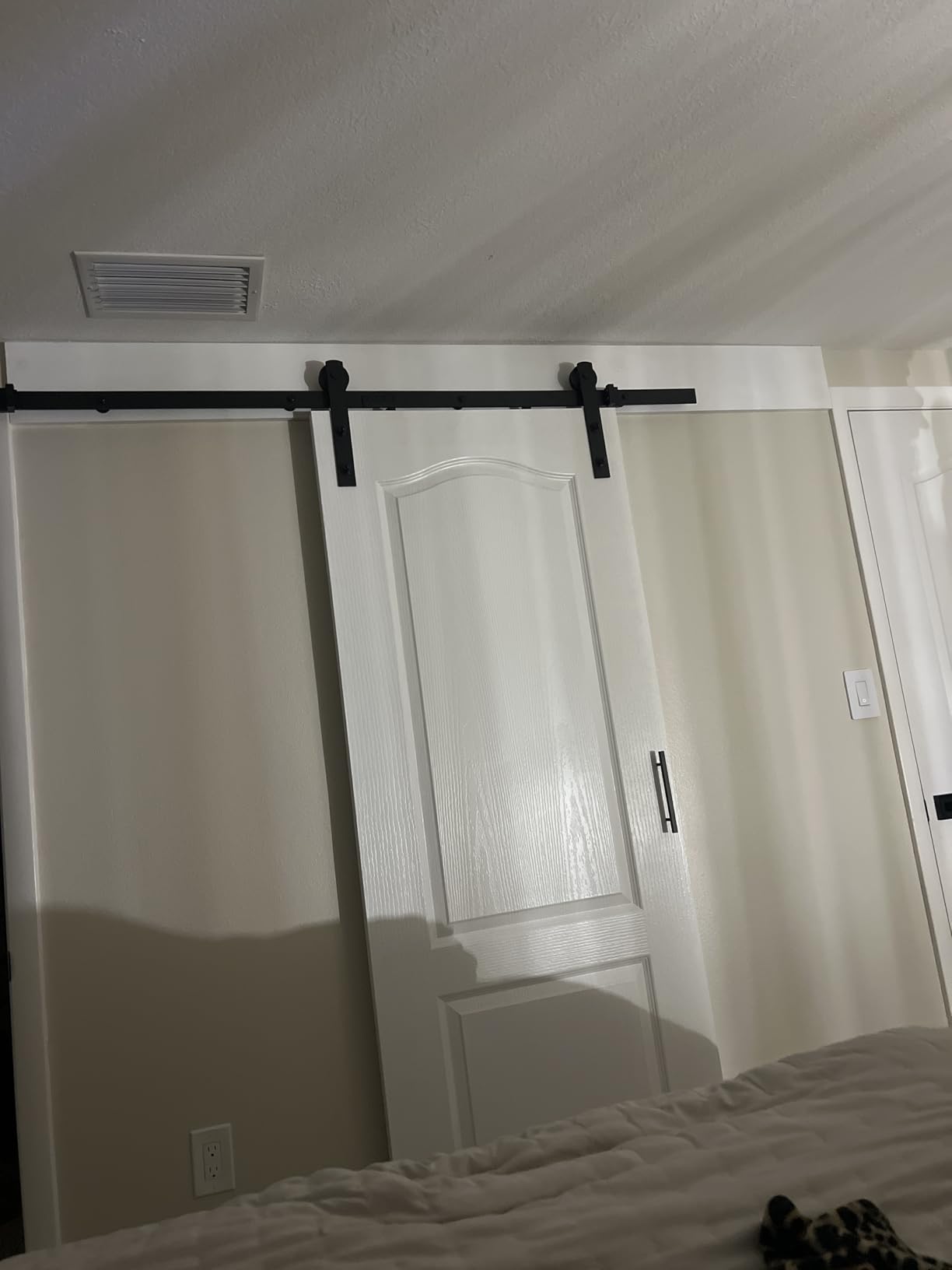 SMARTSTANDARD 6.6ft Sliding Barn Door Hardware kit, Fit 36-40