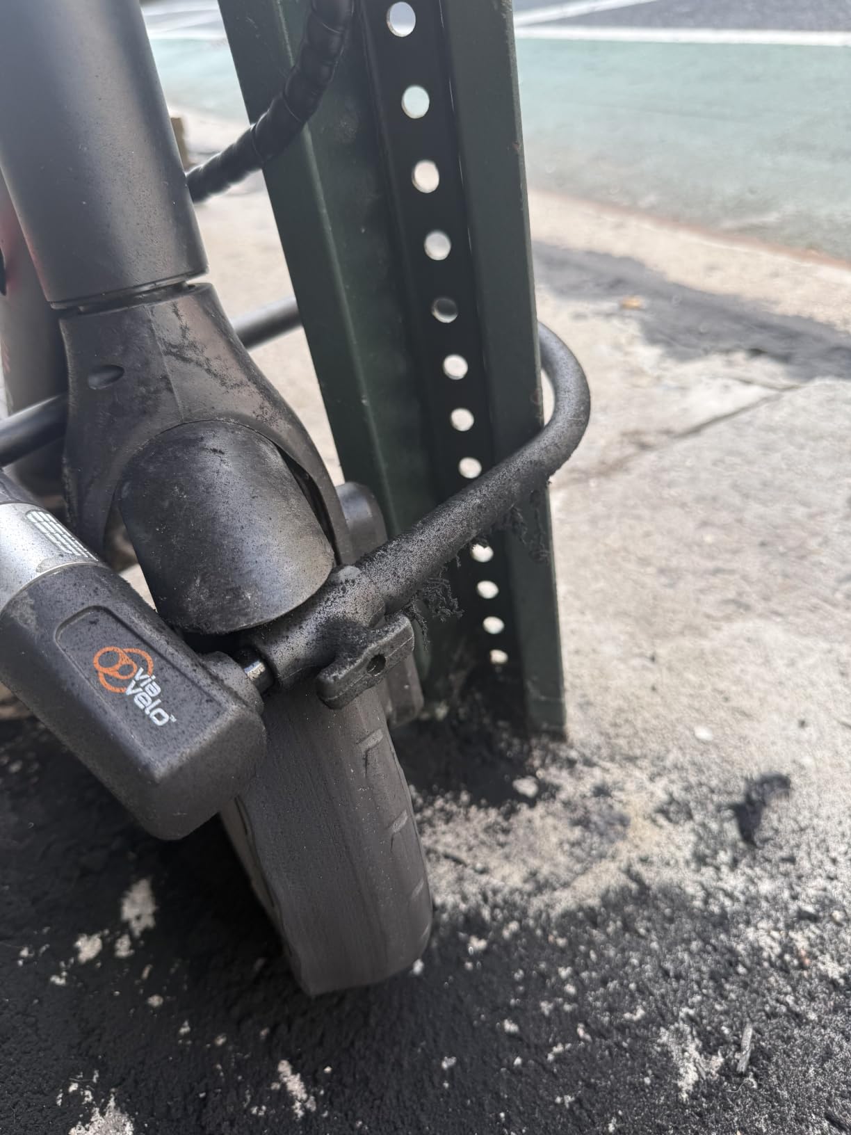 Bike U Lock with Cable - Via Velo Heavy Duty Bicycle U-Lock,14mm Shackle and 10mm x1.8m Cable with Mounting Bracket for Road, Mountain, Electric & Folding Bike customer photo 2