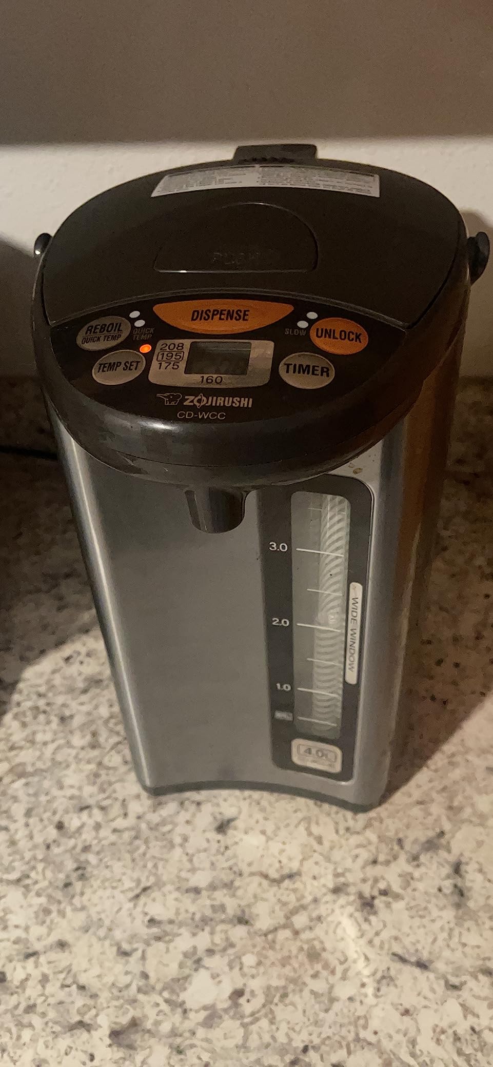 Zojirushi Micom Water Boiler and Warmer (135 oz. / 4L, Silver) customer photo 1