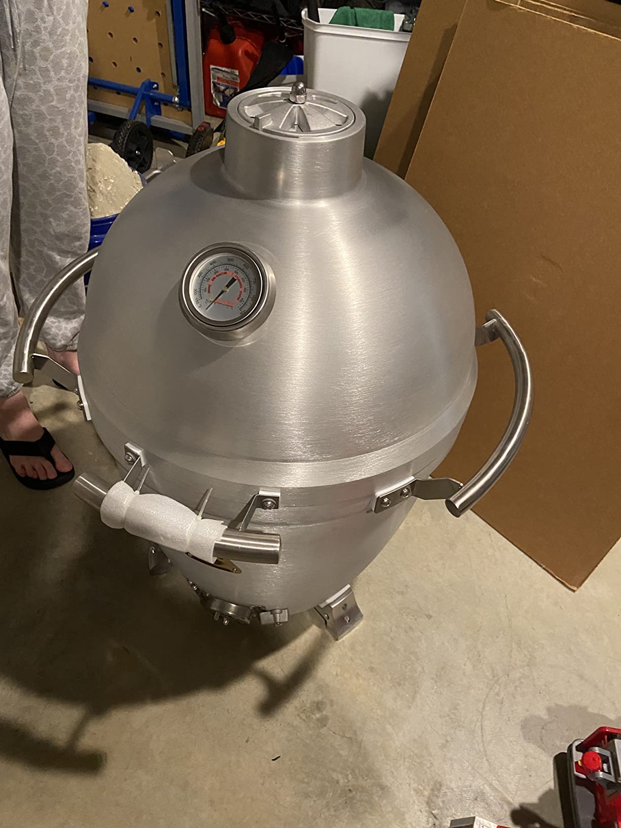 Blaze 20‑Inch Cast Aluminum Kamado Grill | Heavy-Duty 1″ Cast Aluminum Body | 20″ Hex Stainless Grates | Tongue‑and‑Groove Seal | BLZ‑20‑KAMADO customer photo 1