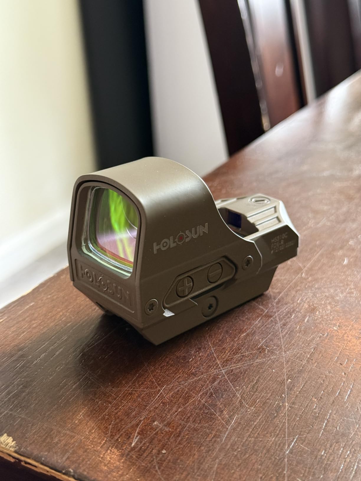 HOLOSUN 510C Multi-Reticle 2 MOA Dot & 65 MOA Circle Open Reflex Sight - Solar FailSafe Shake-Awake, 12 Settings - Red/Green Reticle customer photo 1