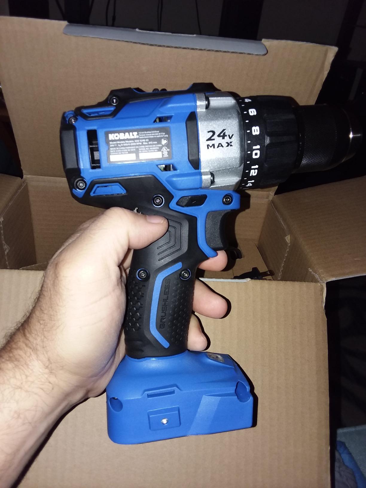 Kobalt 24-Volt Max Lithium Ion (Li-ion) 1/2-in Cordless Brushless Drill with Battery and Soft Case customer photo 2