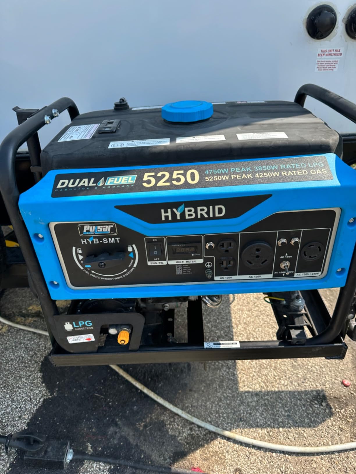 Pulsar 5,250W Dual Fuel Portable Generator with Switch and Go Technology, PG5250B customer photo 2