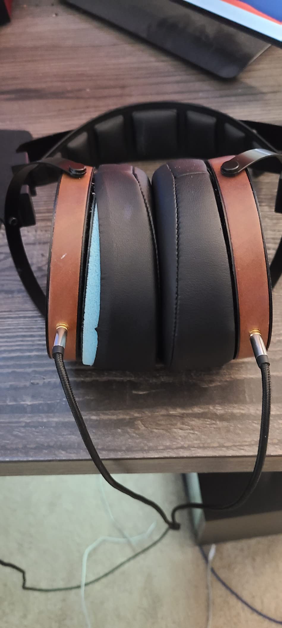 Monolith Over Ear Planar Magnetic Headphones - With 106mm Driver, 50 Ohm, 10 Watt Maximum Power Handling, Open Back Design, Comfort Ear Pads For Studio/Professional, Black/Wood customer photo 2