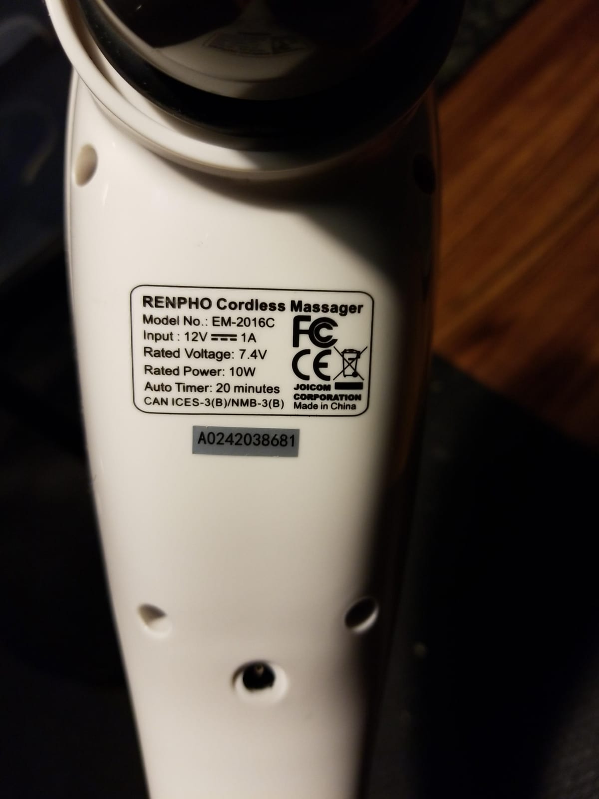 RENPHO Cordless Handheld Massager, 5 Adjustable Speeds and Massage Modes customer photo 2