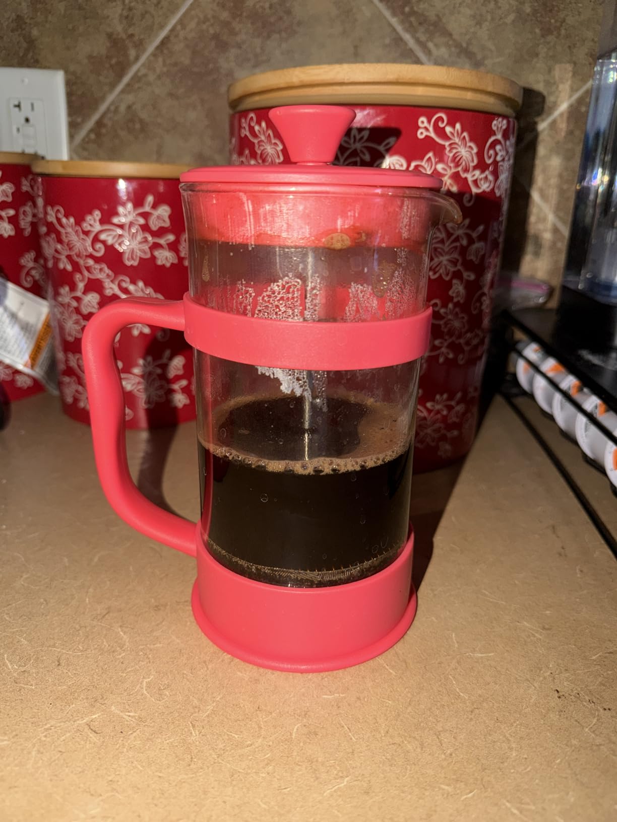 Utopia Kitchen Borosilicate Glass French Press Coffee Maker 34 Oz, Black customer photo 1