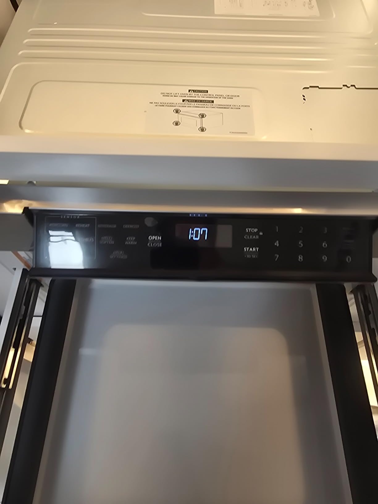 SHARP SMD2470AH Microwave Drawer Oven, 24-inch, 1.2 Cubic Feet, 950 Watt, Concealed Control Panel with Digital LCD Display, Black Stainless Steel customer photo 1