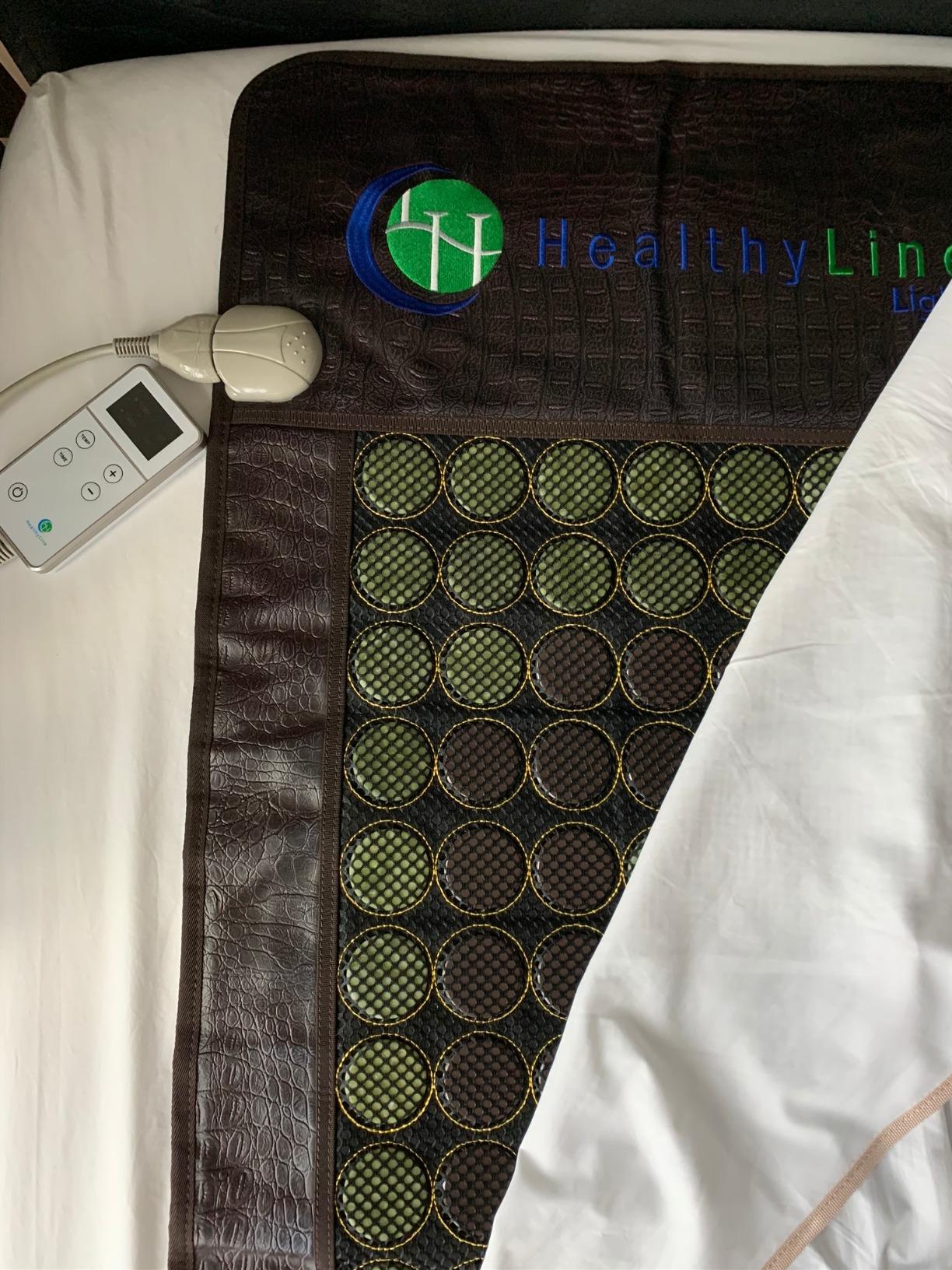 HealthyLine Mesh Heating Pad for Back, Jade & Tourmaline, 32 x 20 customer photo 2