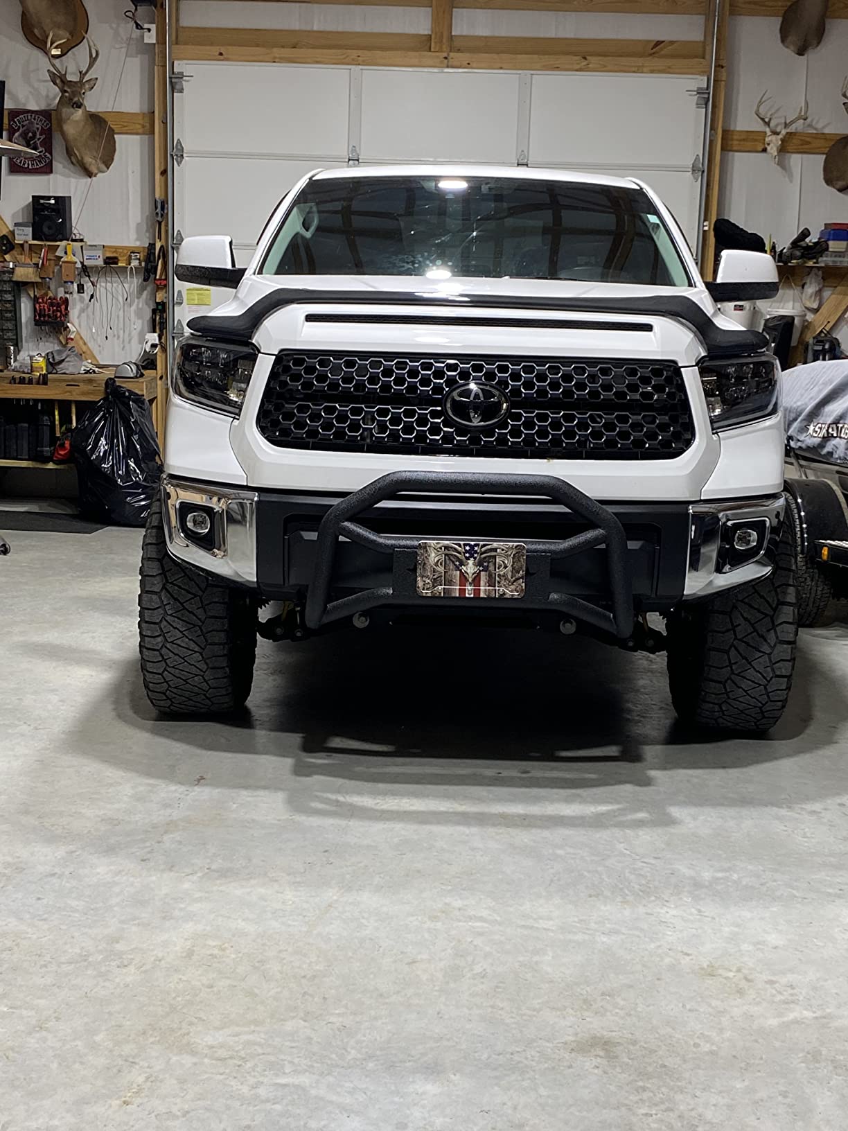 Tyger Auto TG-GD6T60038 Front Bumper Guard Compatible with 2007-2021 Tundra | Textured Black | Light Mount | Bull Bar customer photo 2
