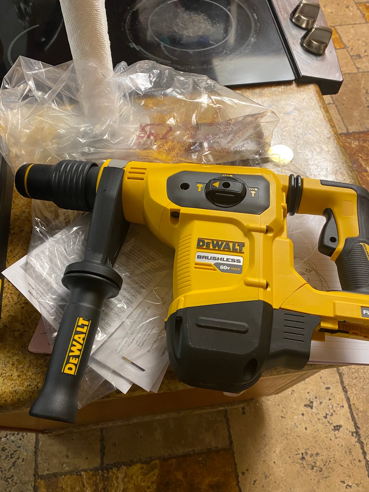 DEWALT 60V MAX Cordless Hammer Drill Kit, 1-9/16 in., (2) FLEXVOLT Batteries & Charger Included (DCH481X2) customer photo 2