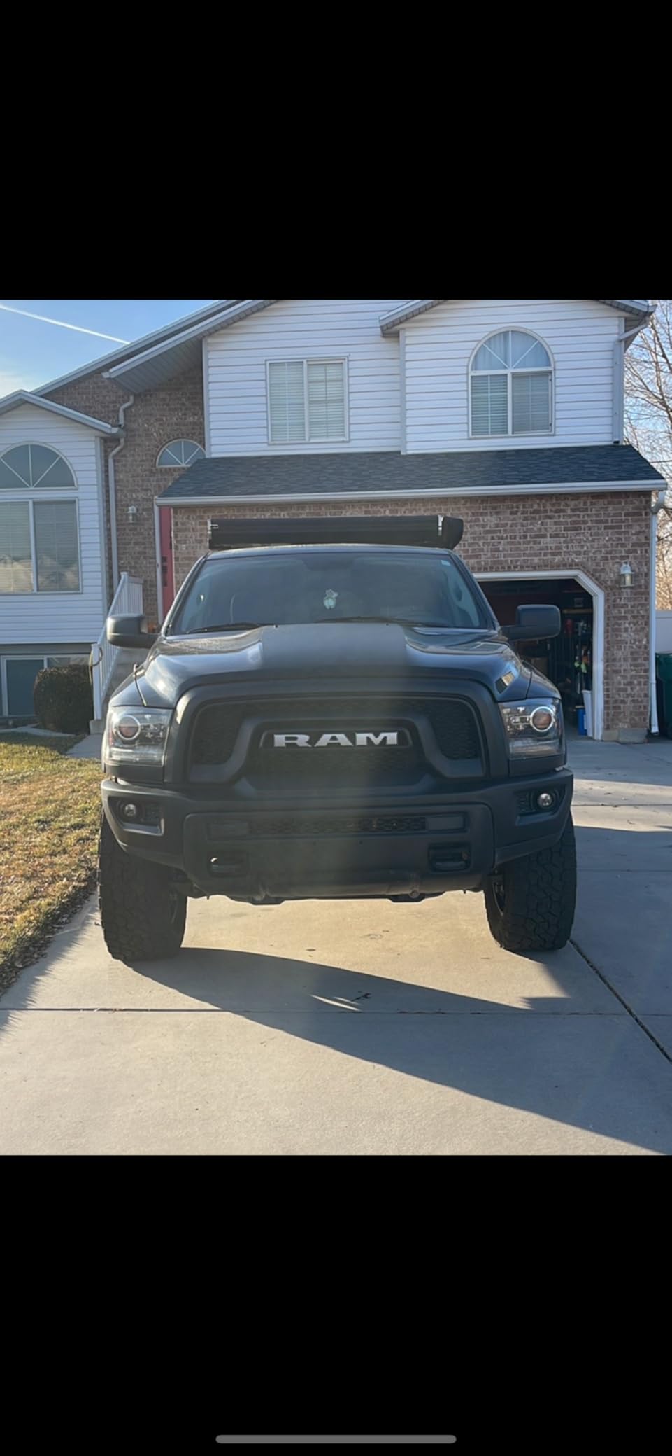 Tyger Auto TG-GD6D60068 Front Bumper Guard Compatible with 2009-2018 Ram 1500; 2019-2024 1500 Classic (Exclude Rebel & Warlock models.) | Textured Black | Light Mount | Bull Bar customer photo 2