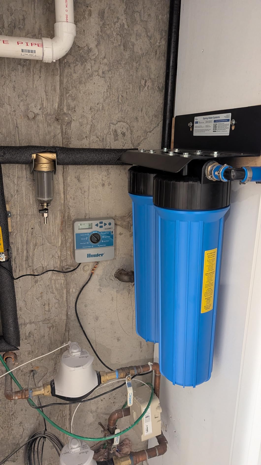 iSpring Iron, Mangaese Whole House Water Filter System Also Eliminates Chlorine, Taste, and Odor, 2-Stage Commercial-Grade 20