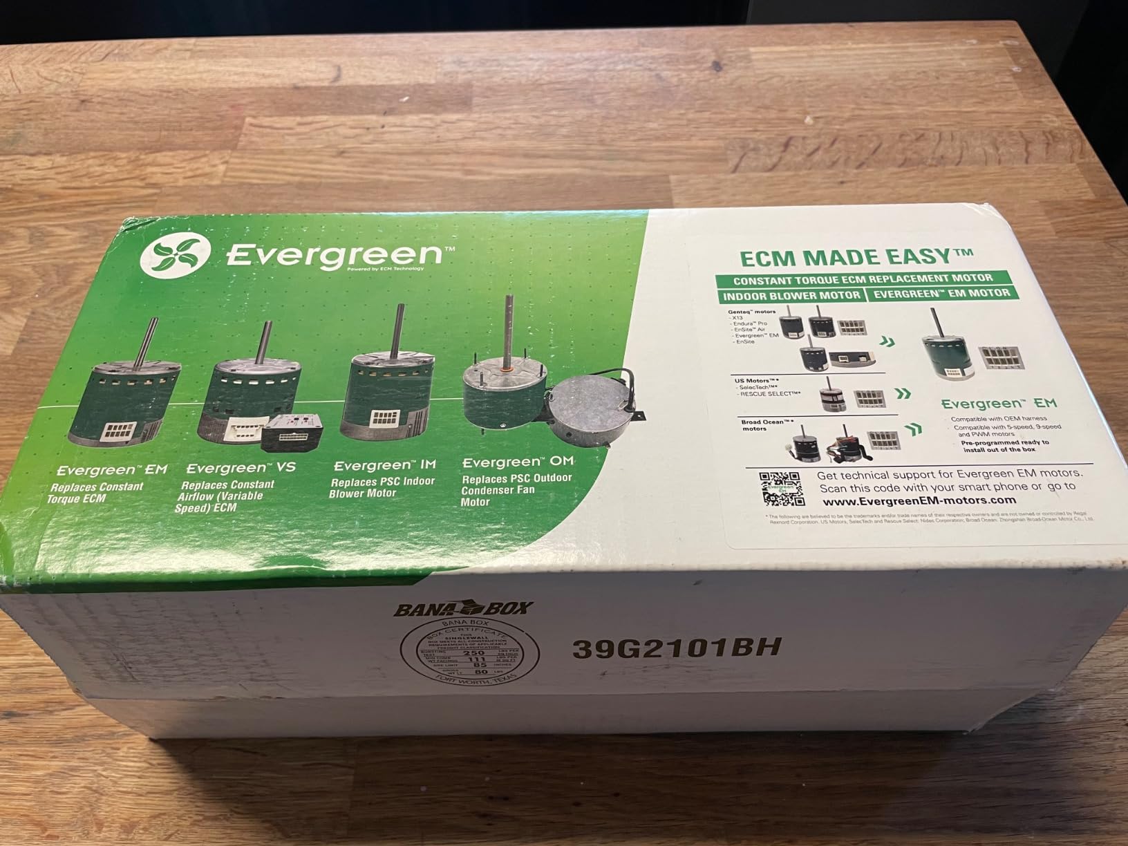 Evergreen Scientific- 6205E GE - Genteq 1/2 HP 230 Volt Replacement X-13 Furnace Blower Motor customer photo 1