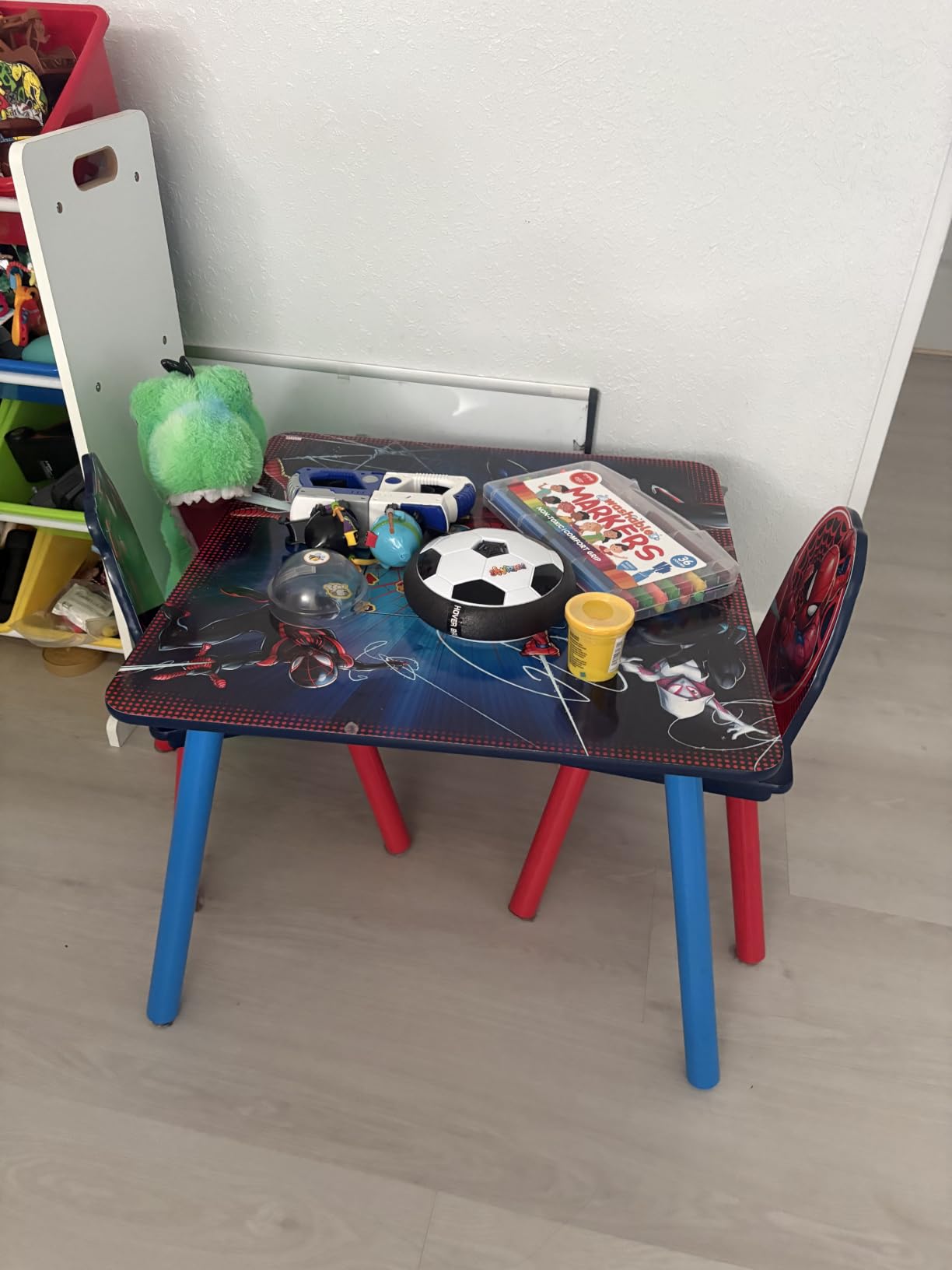 Delta Children Kids Table and Chair Set With Storage (2 Chairs Included) - Ideal for Arts & Crafts, Snack Time, Homework & More, Disney/Pixar Cars, 3 Piece Set customer photo 2