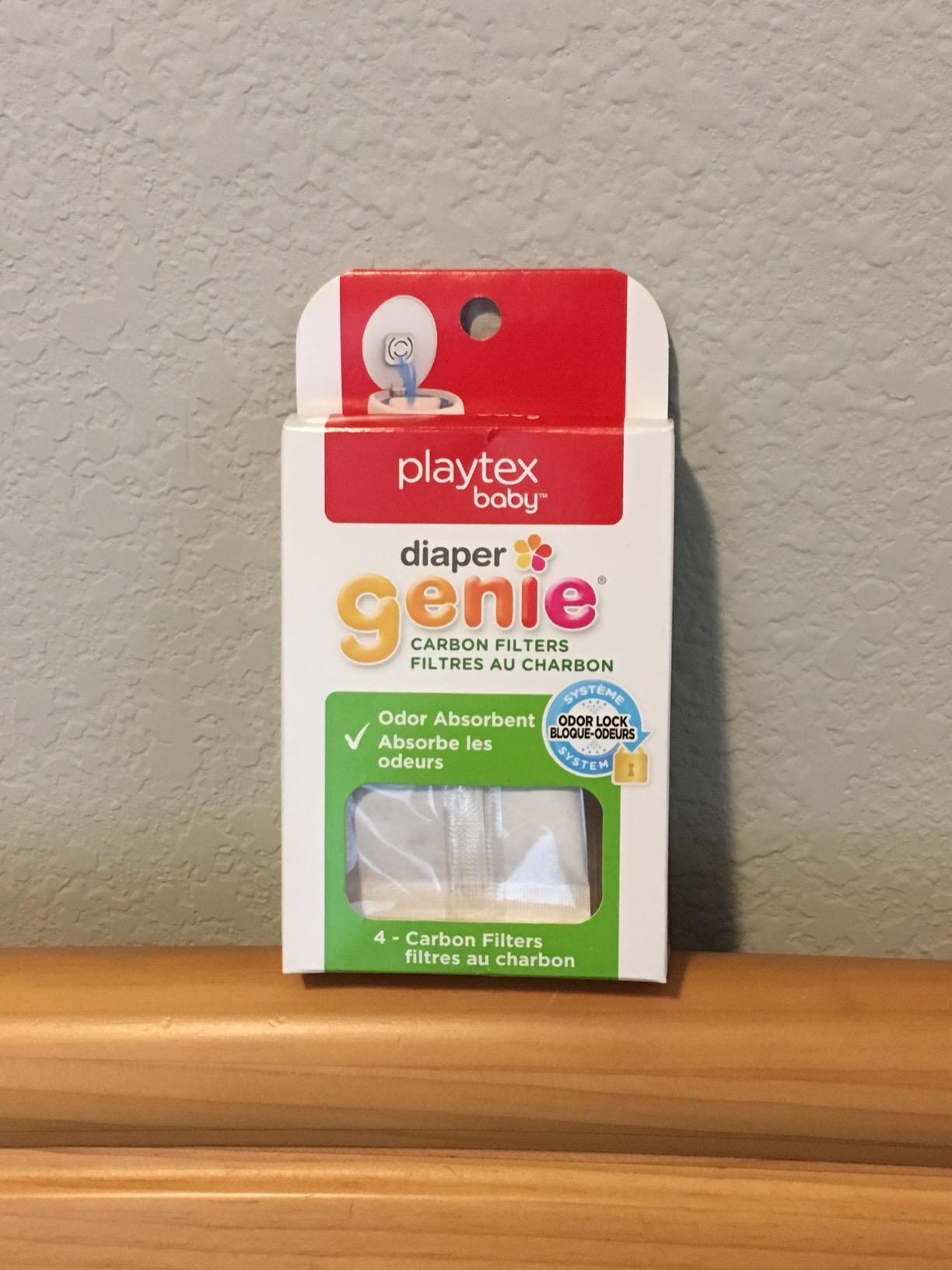 Diaper Genie Complete Diaper Pail (White) – Includes 1 Refill (Holds 270 Newborn Diapers) & 1 Carbon Filter customer photo 1