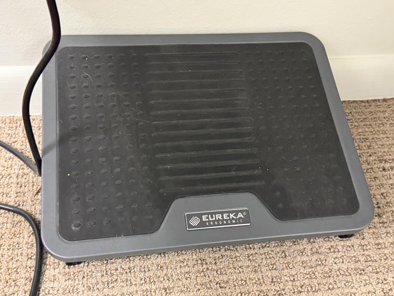 EUREKA ERGONOMIC Tilt Adjustable Footrest, Foot Rest for Under Desk at Work with Massage Surface, Office Foot Rest Under Desk with 20 Degree Tilt No Locking, Metal Frame | 20° tilt adjustable foot rest with massage surface and sturdy metal frame, designed for ergonomic under desk support customer photo 1