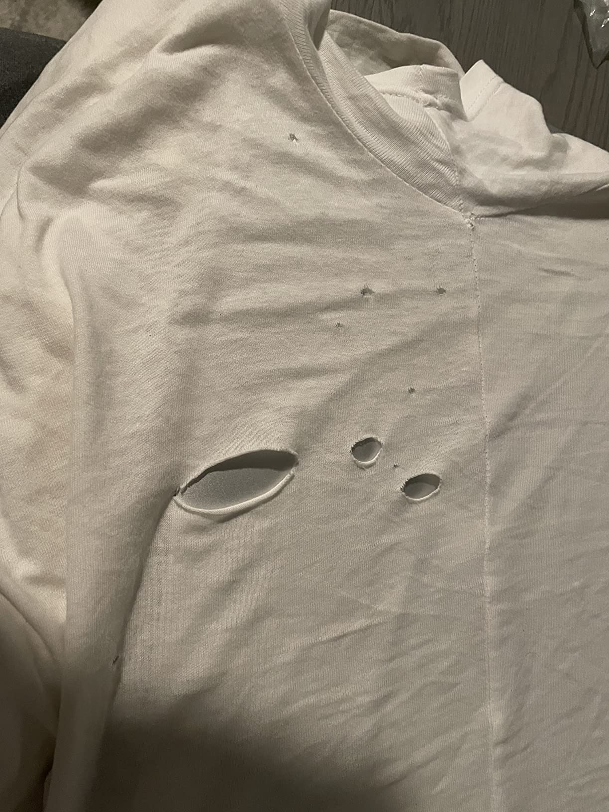 Stop Snoring T-Shirt - Most Comfortable Snoring Aid. Health Expert Recommended for Back Snorers! Eliminates Snoring by Adjusting Your Sleeping Position. Included: Guide to Snoring Ebook, White, M customer photo 2