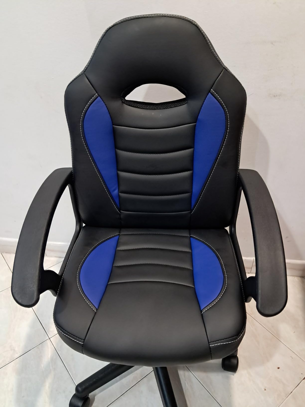 Techni Mobili Kids Gaming Chair, Racing Style Desk Chair, Adjustable, Red customer photo 1