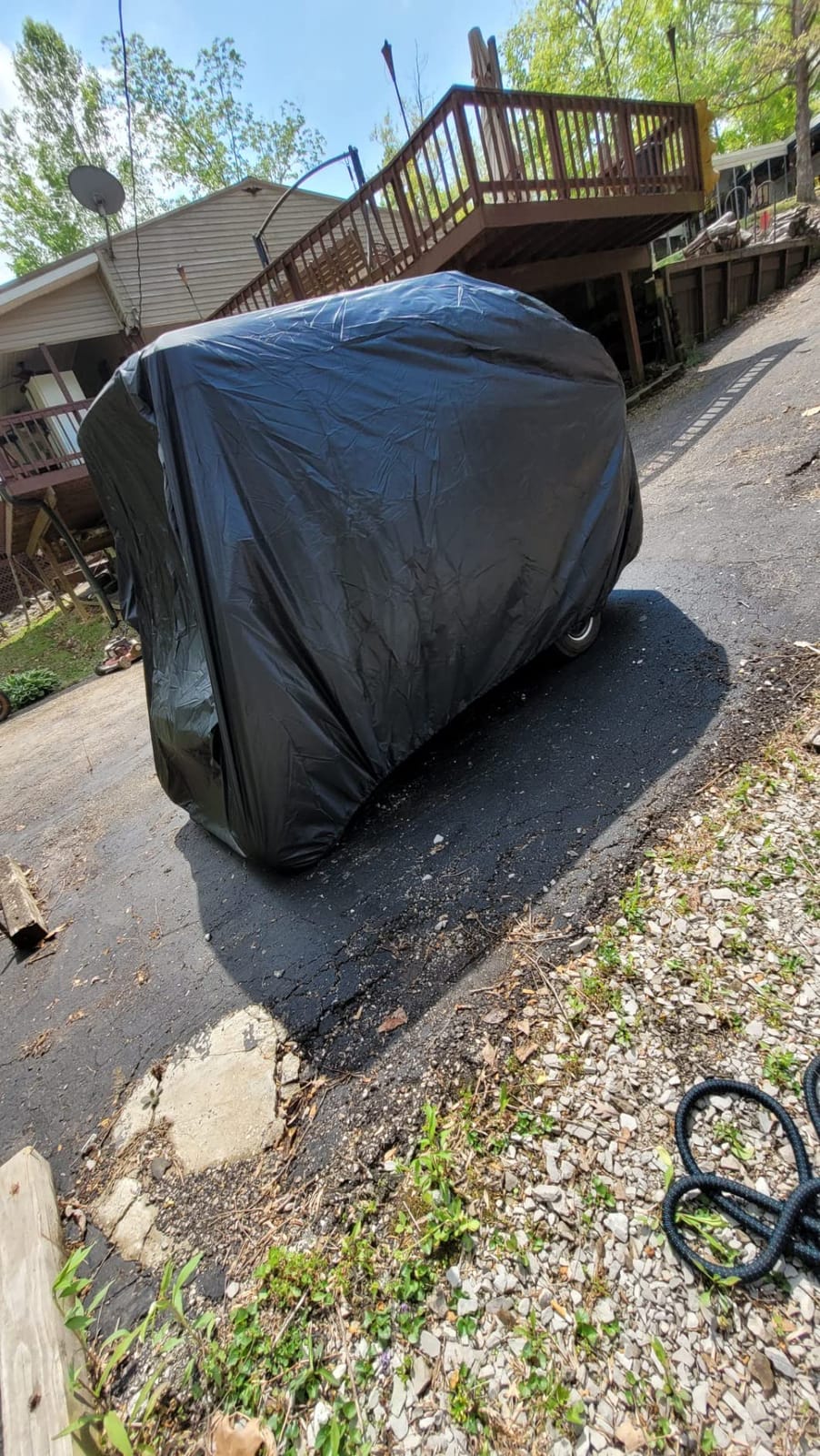 FLYMEI Golf Cart Cover Waterproof, 420D Fabric Universal Fits for Most Brand 2/2+2/4/4+2 Passengers Yamaha, Honda, Club Car, EZGO Golf Cart customer photo 2