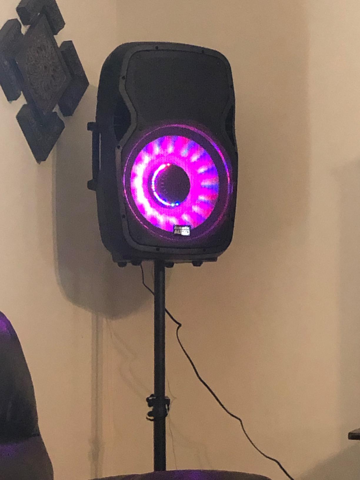 Acoustic Audio by Goldwood 1000W Bluetooth PA Speaker with LED, Mic & Stand customer photo 1