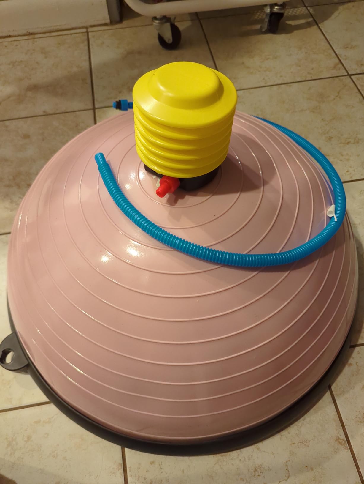 ZELUS 23in. Balance Ball with 55cm Yoga Ball, Resist Bands & Foot Pump customer photo 1