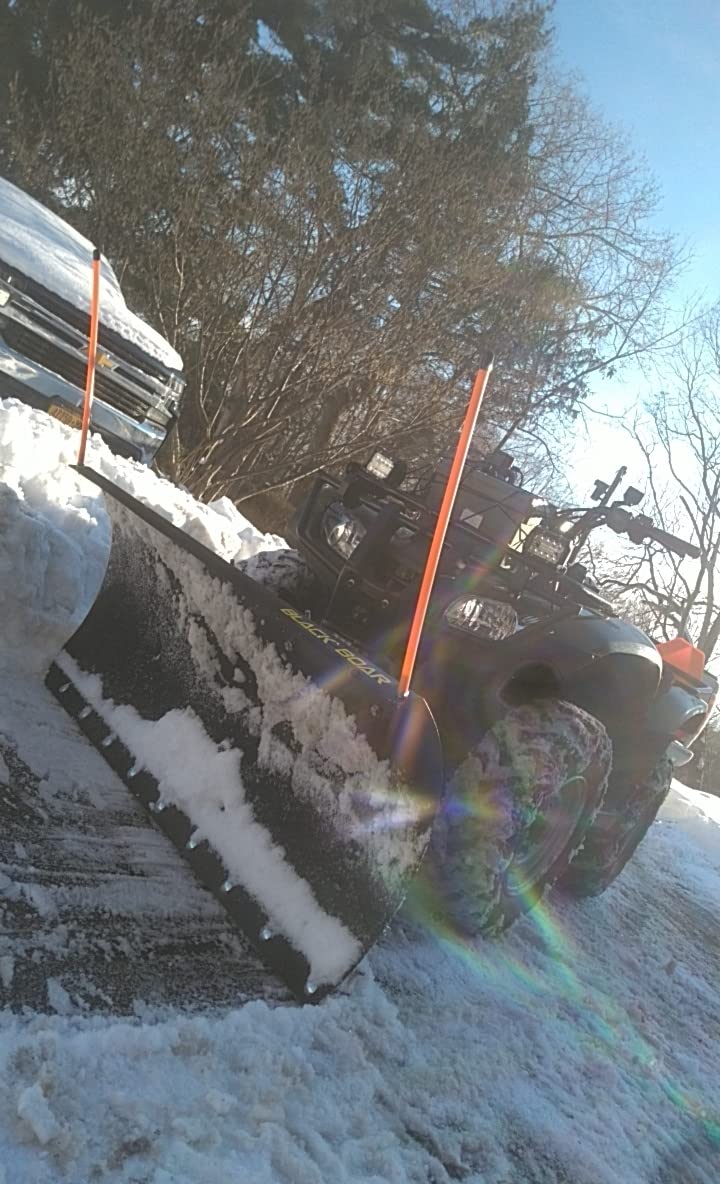 Black Boar Camco ATV Snow Plow Kit | Features a 48-inch Adjustable Straight Blade and Adjustable Tension Safety Trip Springs (66016) customer photo 2