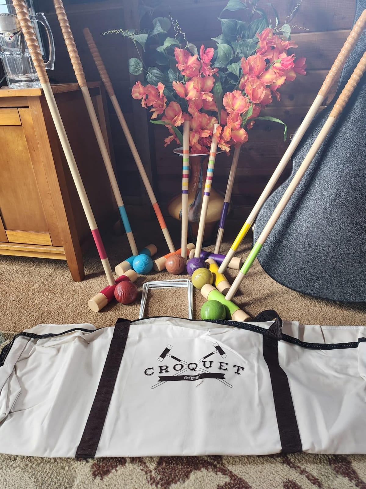GoSports Six Player Croquet Set - Choose Deluxe (35