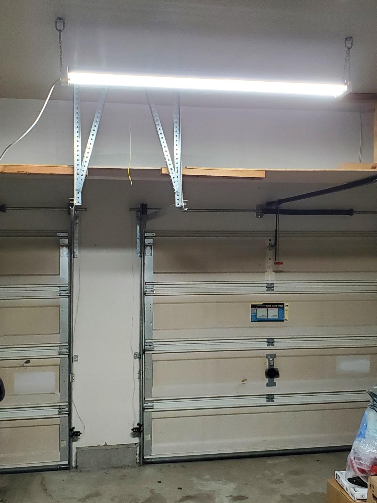 LEONLITE 2-Pack 4FT Motion Sensor LED Utility Shop Light, 40W, 5000K customer photo 1