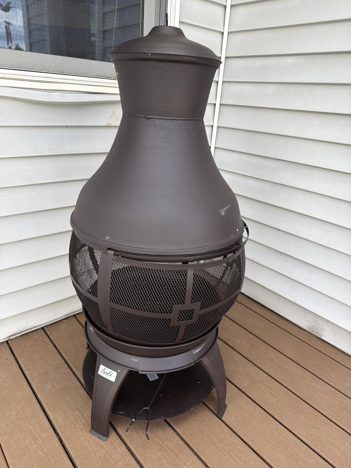 BALI OUTDOORS Chiminea Outdoor Fireplace customer photo 2