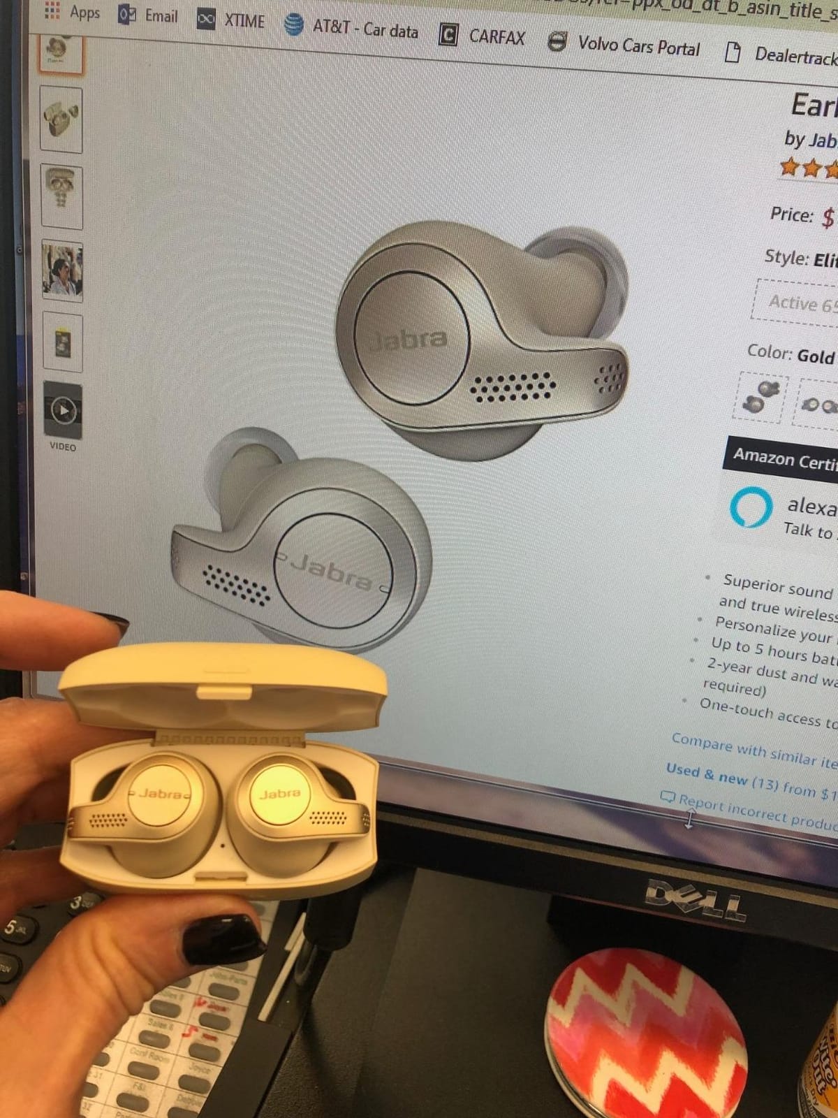 Jabra Elite 65t Alexa Enabled True Wireless Earbuds Charging Case – Titanium Black customer photo 1