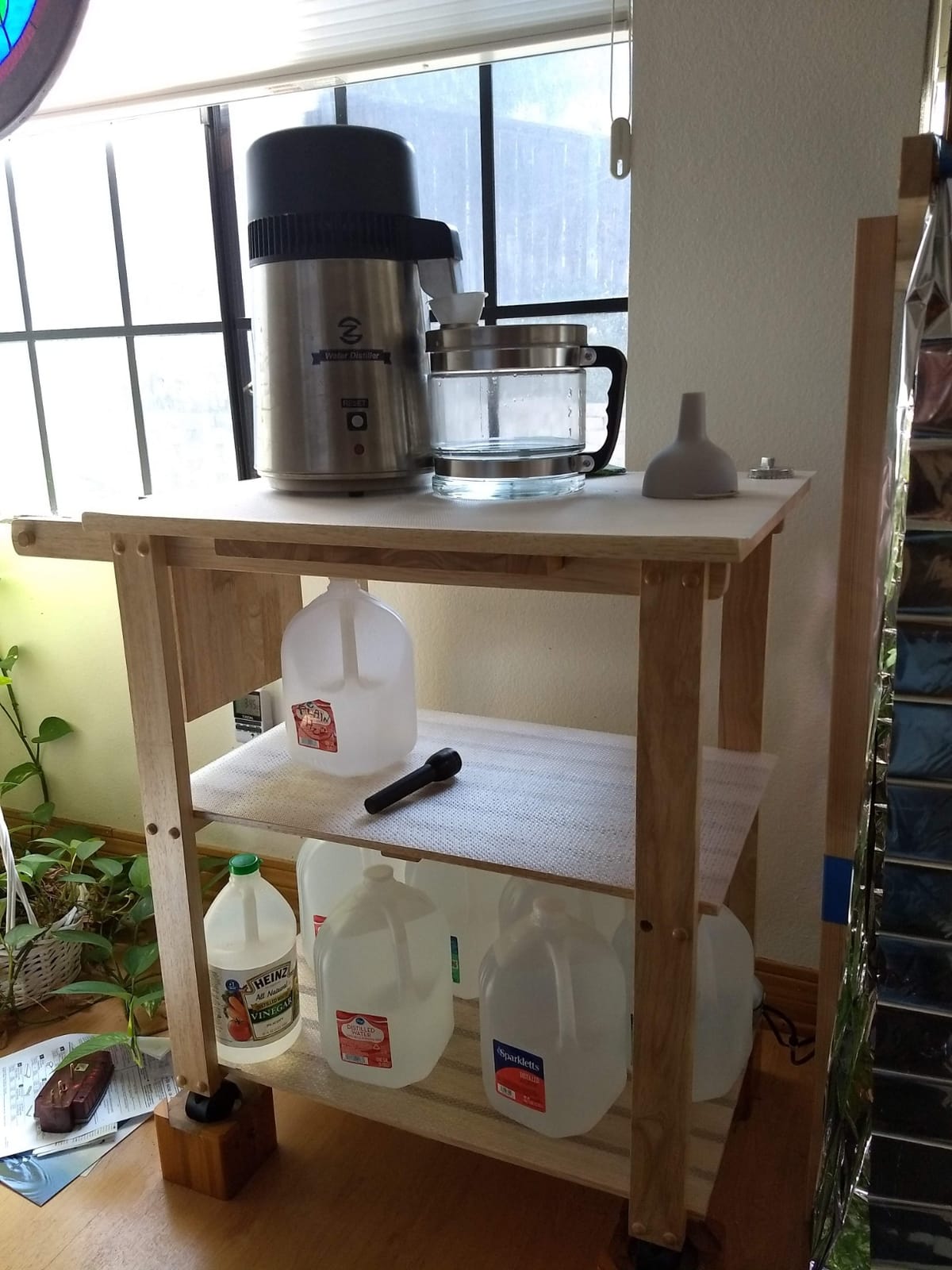 CO-Z 4L Brushed Stainless Steel 750W Countertop Water Distiller, Glass Pot customer photo 2