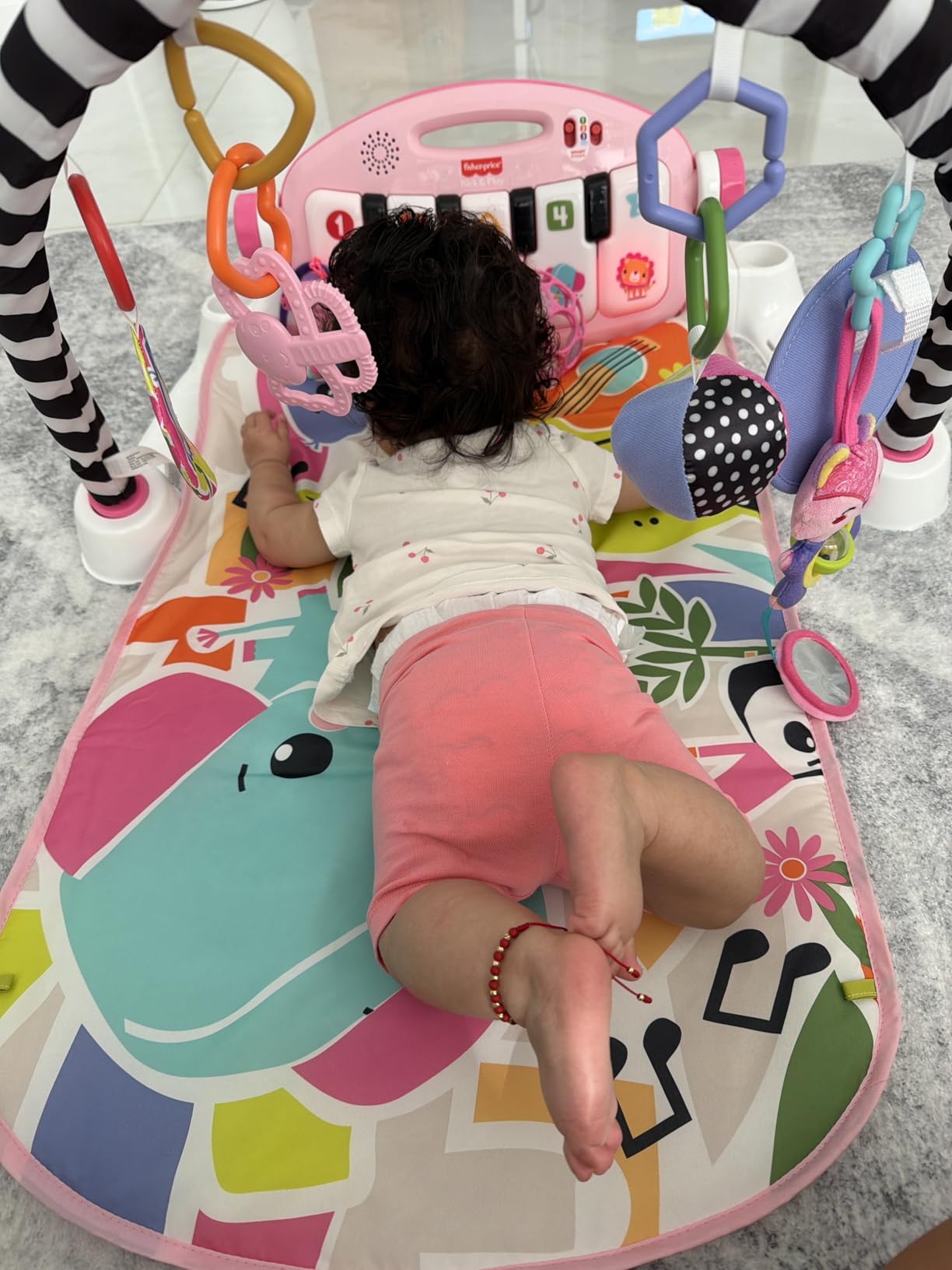 Fisher-Price Baby Playmat Deluxe Kick & Play Piano Gym for Learning & 2 Maracas Soft Rattles for Newborn to Toddler Play Ages 0+ Months customer photo 1