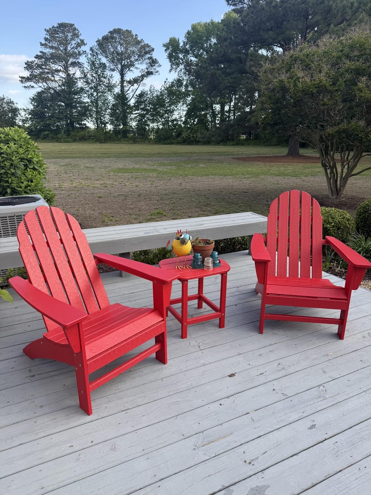 Polywood Vineyard Adirondack Chair, Teak Color customer photo 2