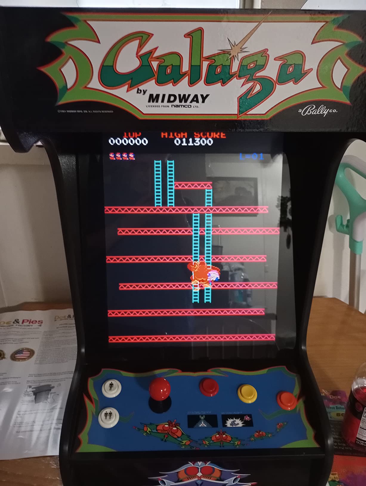 Doc and Pies Arcade Factory Classic Home Arcade Machine - Tabletop and Bartop - 412 Retro Games - Full Size LCD Screen, Buttons and Joystick (Black) customer photo 2