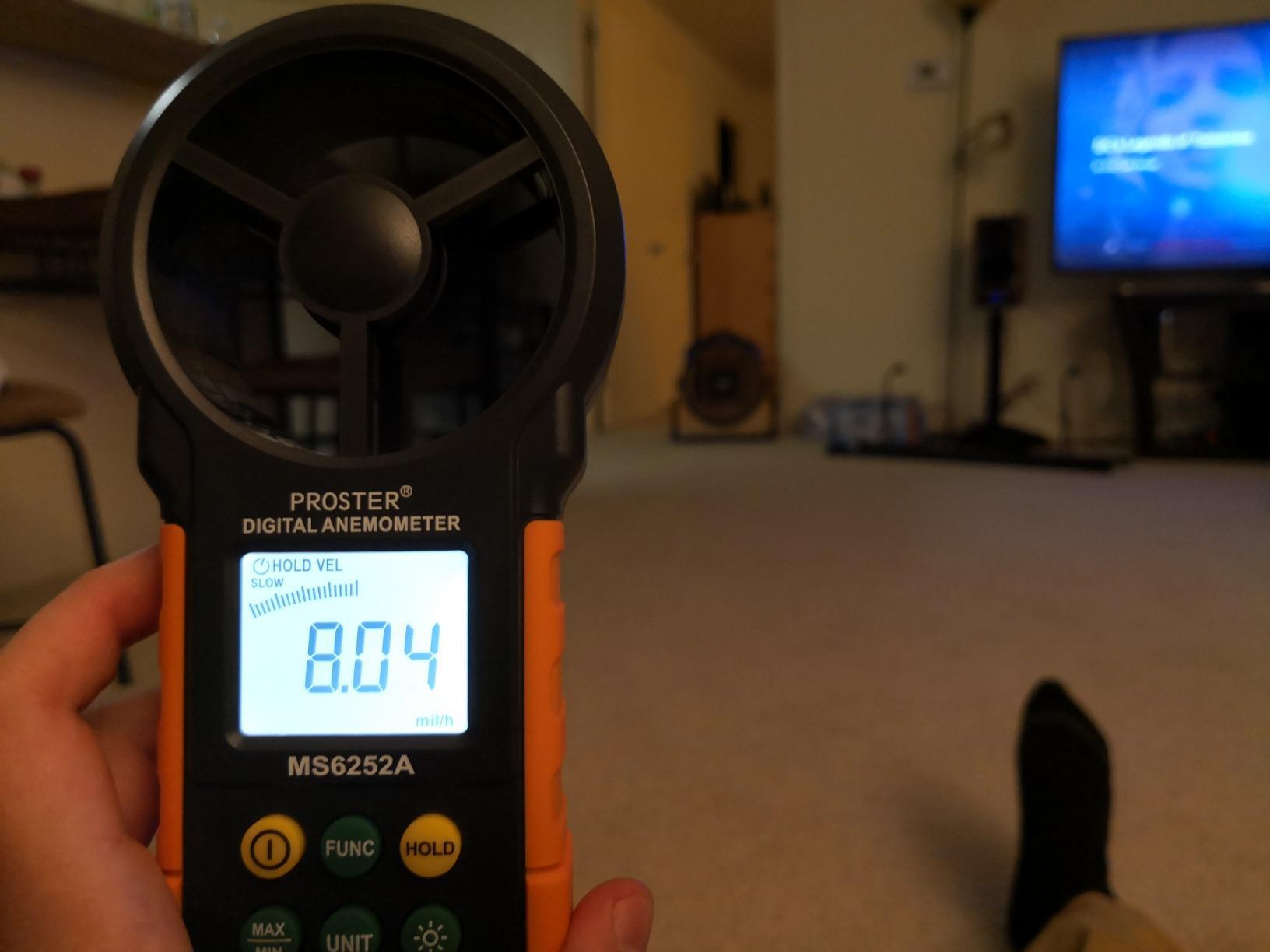 XPOWER FC-300 Heavy Duty Industrial High Velocity Whole Room Air Mover Air Circulator Utility Shop Floor Fan, Variable Speed, Timer, 14 inch, 2100 CFM, Black, Blue customer photo 1