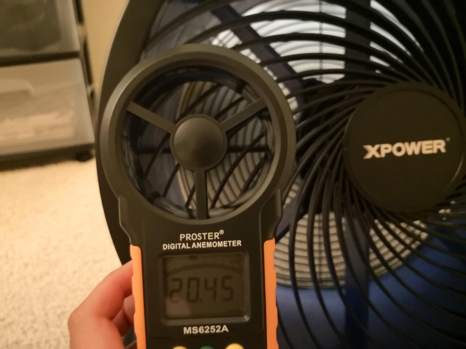 XPOWER FC-300 Heavy Duty Industrial High Velocity Whole Room Air Mover Air Circulator Utility Shop Floor Fan, Variable Speed, Timer, 14 inch, 2100 CFM, Black, Blue customer photo 2
