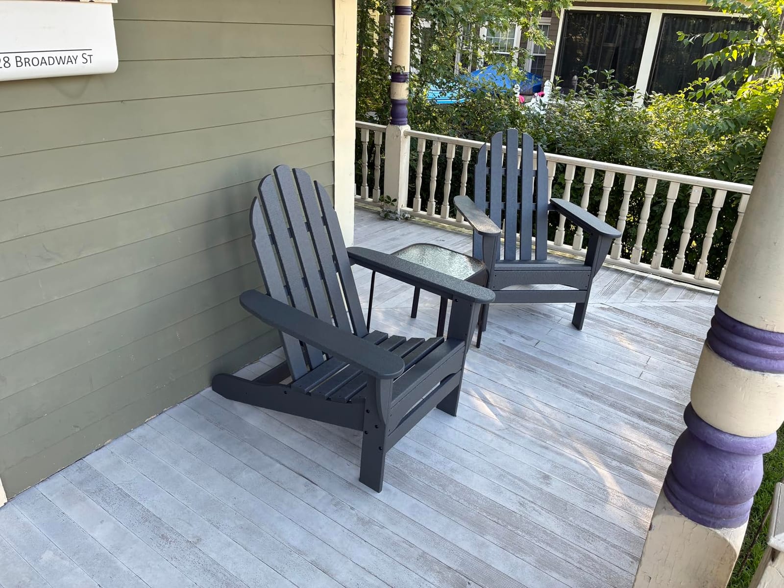 POLYWOOD AD4030GY Classic Outdoor Adirondack Chair, Slate Grey customer photo 2