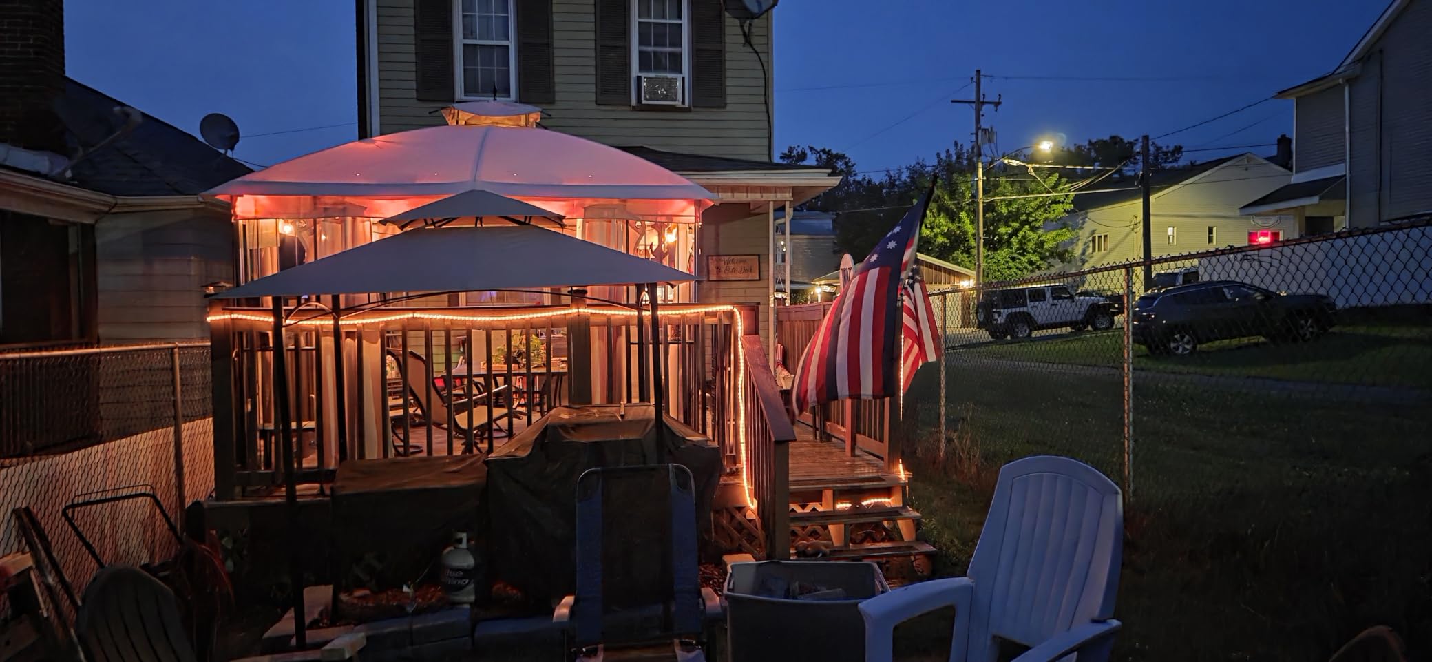 Kozyard Andra 8' x 5' BBQ Grill Gazebo Canopy Tent, Vented Soft Top Roof customer photo 1