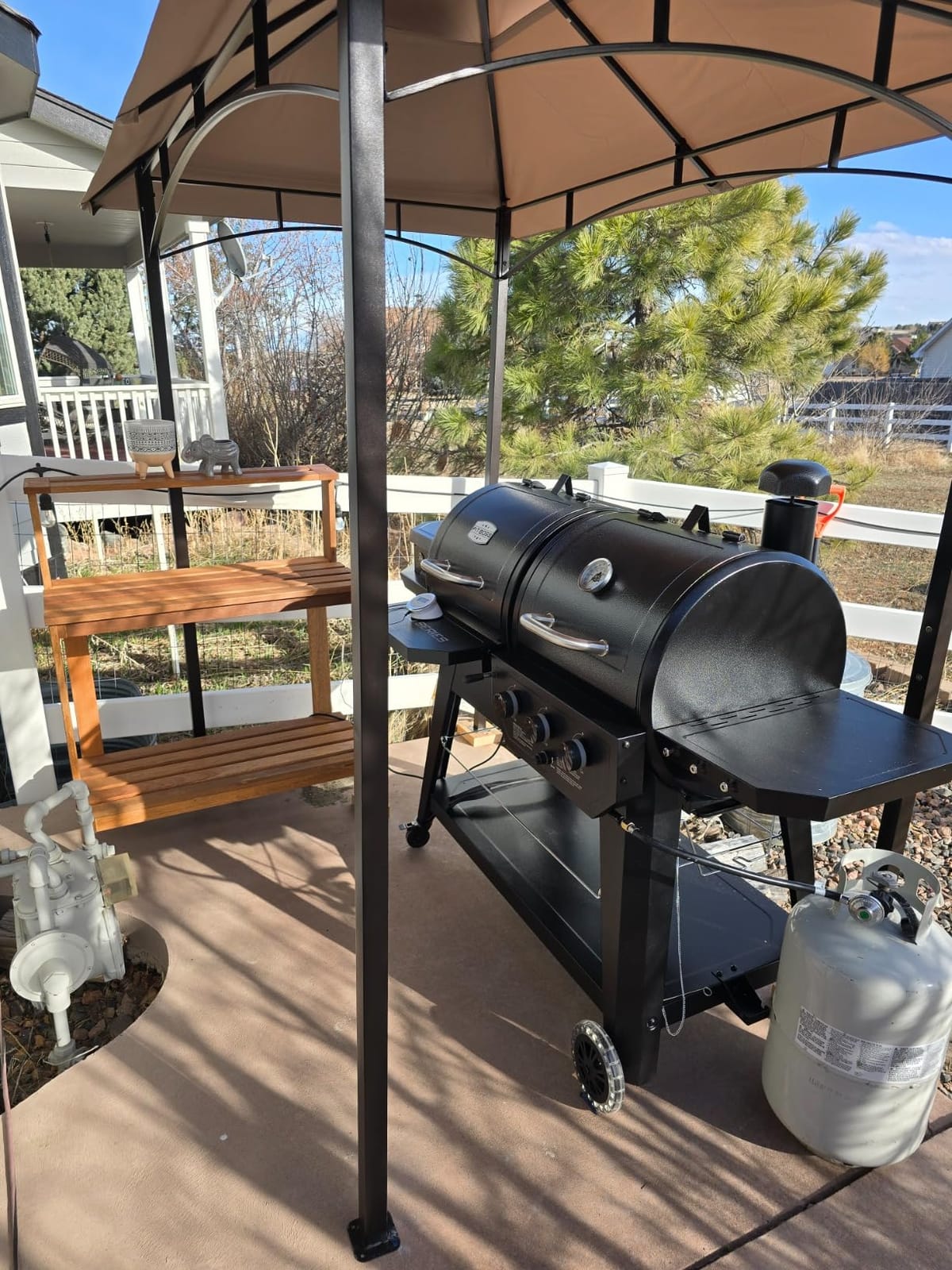 Kozyard Andra 8' x 5' BBQ Grill Gazebo Canopy Tent, Vented Soft Top Roof customer photo 2