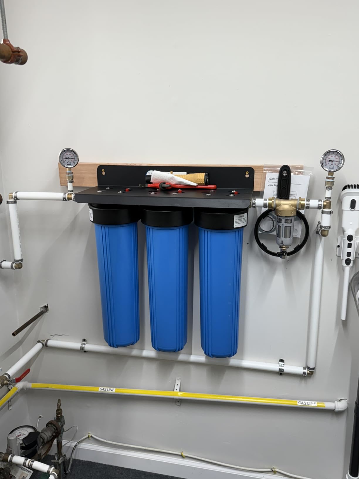 Waterdrop WHF3T-PG 3-Stage Whole House Water Filter System, 5 Micron customer photo 1