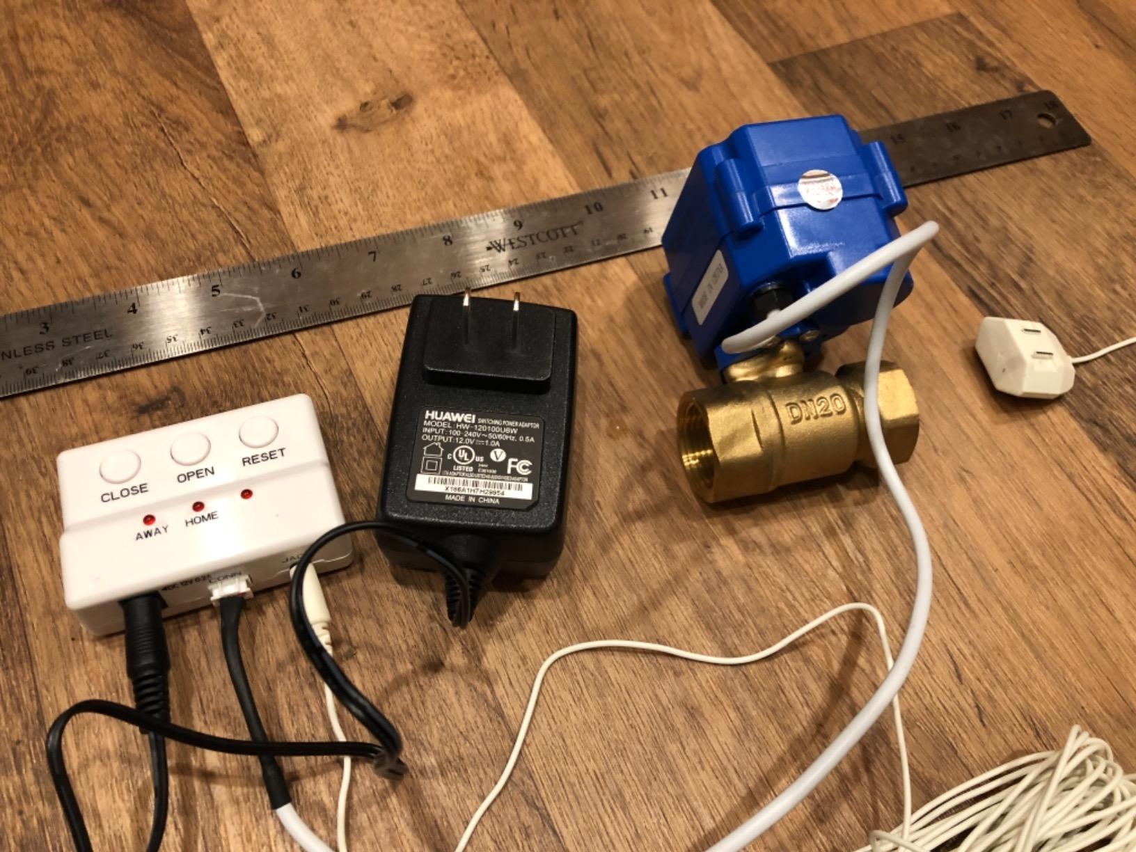 E-SDS Water Leak Detector with Shutoff Valve,Sensors and Sounds Alarm customer photo 2